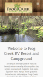 Mobile Screenshot of frogcreekrv.com