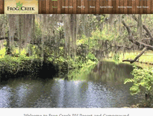 Tablet Screenshot of frogcreekrv.com